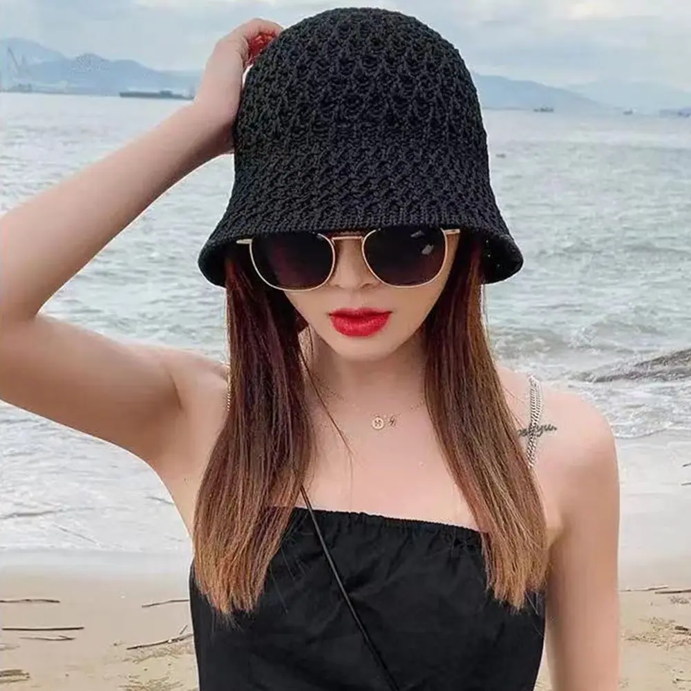 

Summer Breathable Wide Brim Ventilation Sun Hats Beach Cap Bucket Hat Fisherman Hats