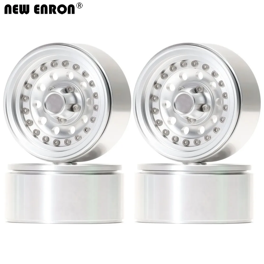 

NEW ENRON 55mm 1.9inch Aluminum Alloy Beadlock Wheel Rim 4Pcs for 1/10 RC Crawler Car Traxxas TRX-4 Axial SCX10 90046 AXI03007