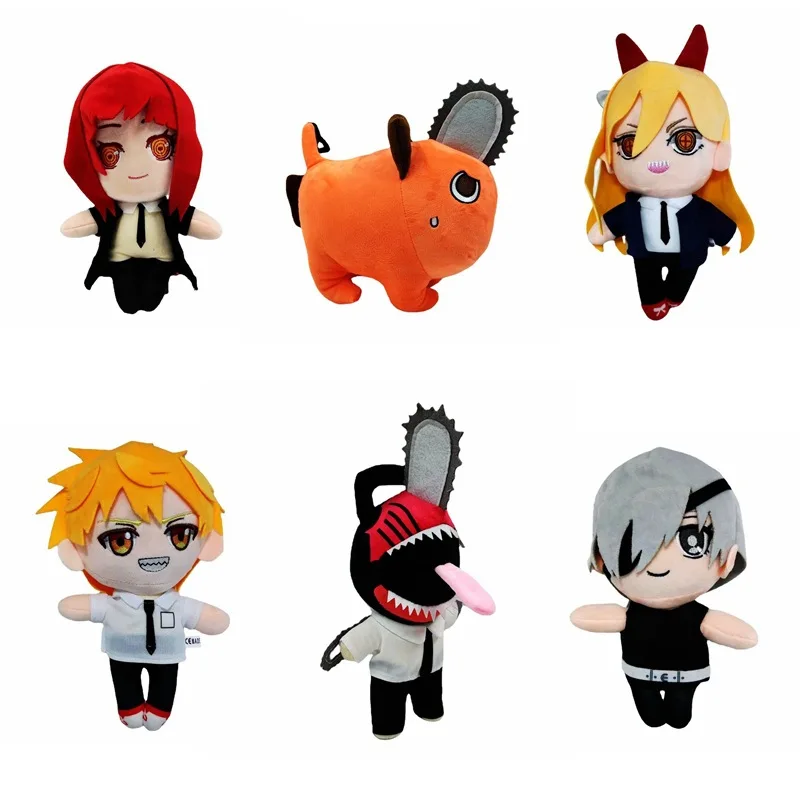 

Chainsaw Man Makima Angel Devil Denji Reze Power Hayakawa Aki Higashiyama Kobeni Pochita Plush Doll Cartoon Stuffed Toy