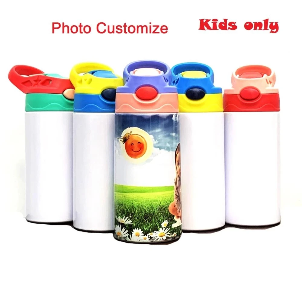 Diy Logo Customize Photo Name Colorful Printing Full Around Bottle Creative Gift School Kindergarten