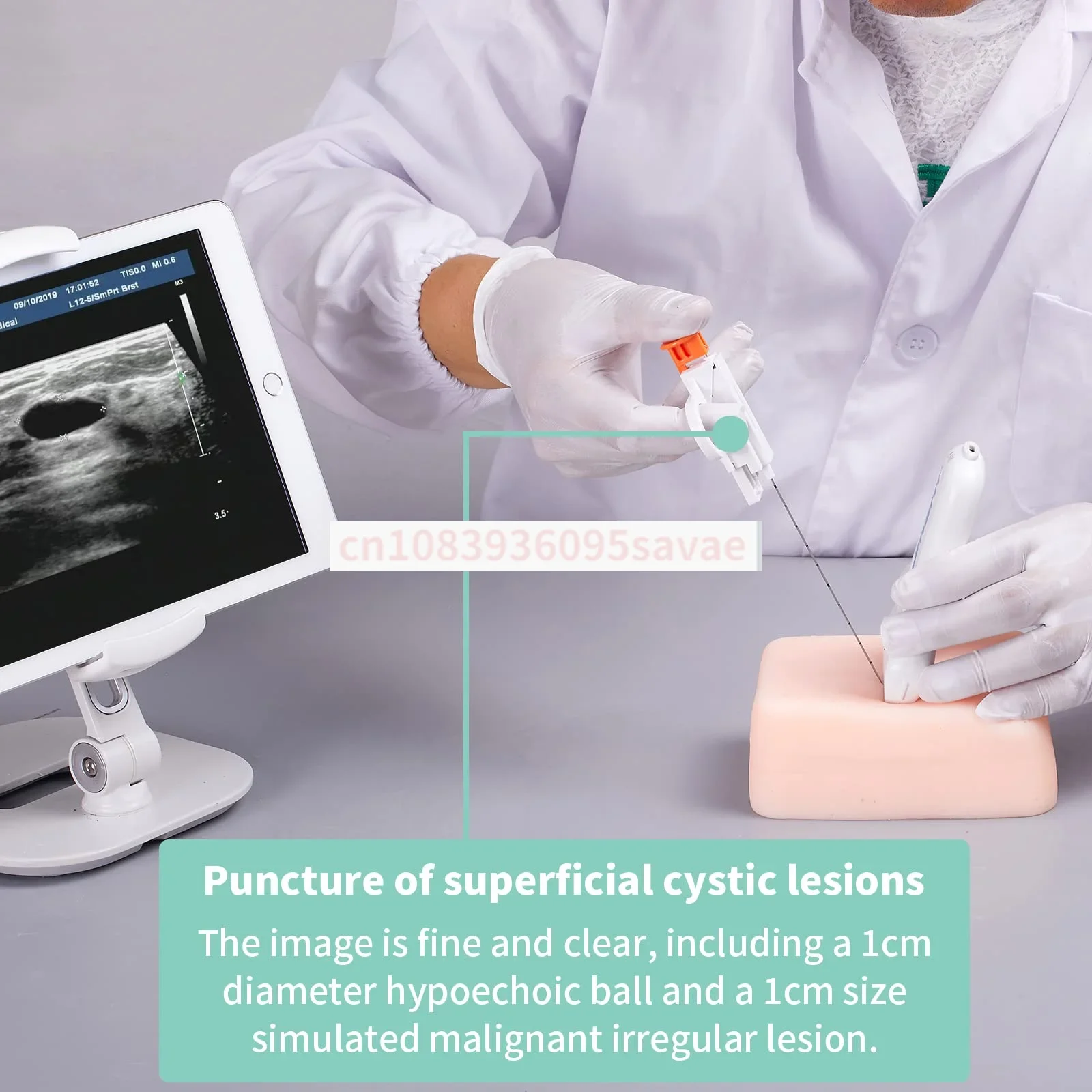 Ультразвуковой прокол Фантом поверхностный лимфатический узел для биопсии