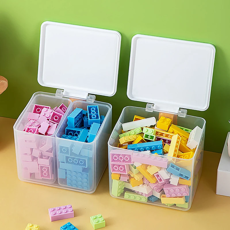 

1/2/3/4 Pcs Storage Box With Lid Jewelry Pill Chip Organizer Case Nail Art Battery Container Building Block Storage Box