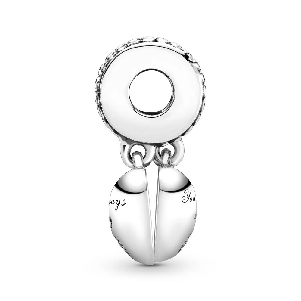 Pandora-Série Mère et Fille Hearts Dangle Charm, Family Chia Ship, Bracelet Mode Femme, DIY Executive, 925