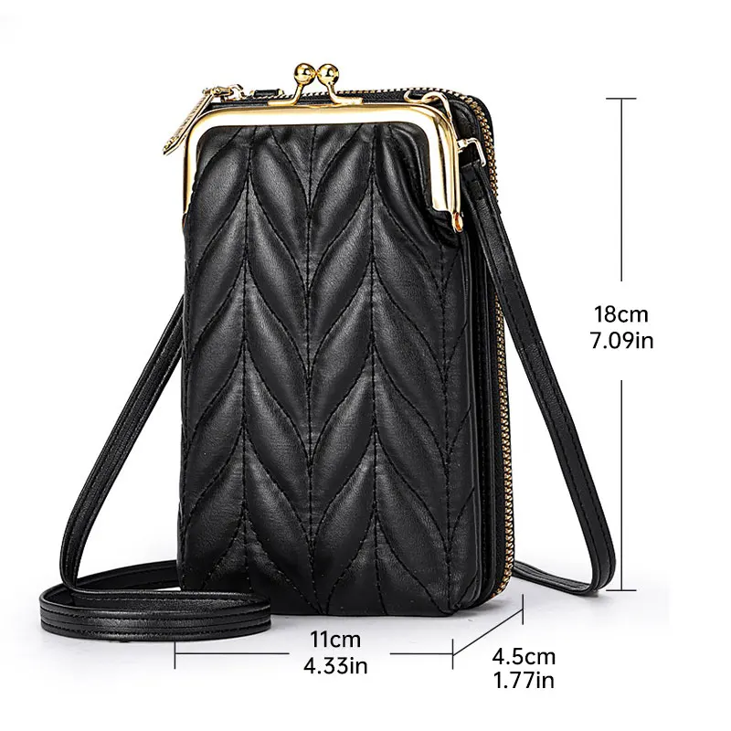 Shoulder Messenger Bag Fashion Y2K Mini Handbag for Women Hasp Purses Ladies Crossbody Bag Wallets Trendy Phone Bag Longkeeper
