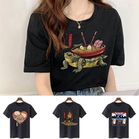 t shirt summer 2022 women round neck short sleeve top tees casual breathable clothing tshirts japan print female all match shirt