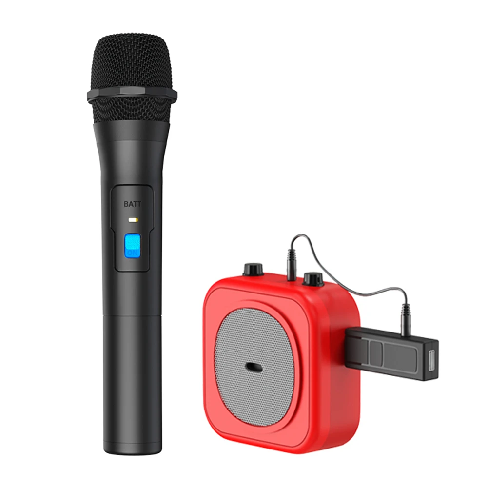 

Handheld Microphone For Party Karaoke Mic USB Receiver V16U VHF Professional W/Adapter W/Cable 2 Channels Durable