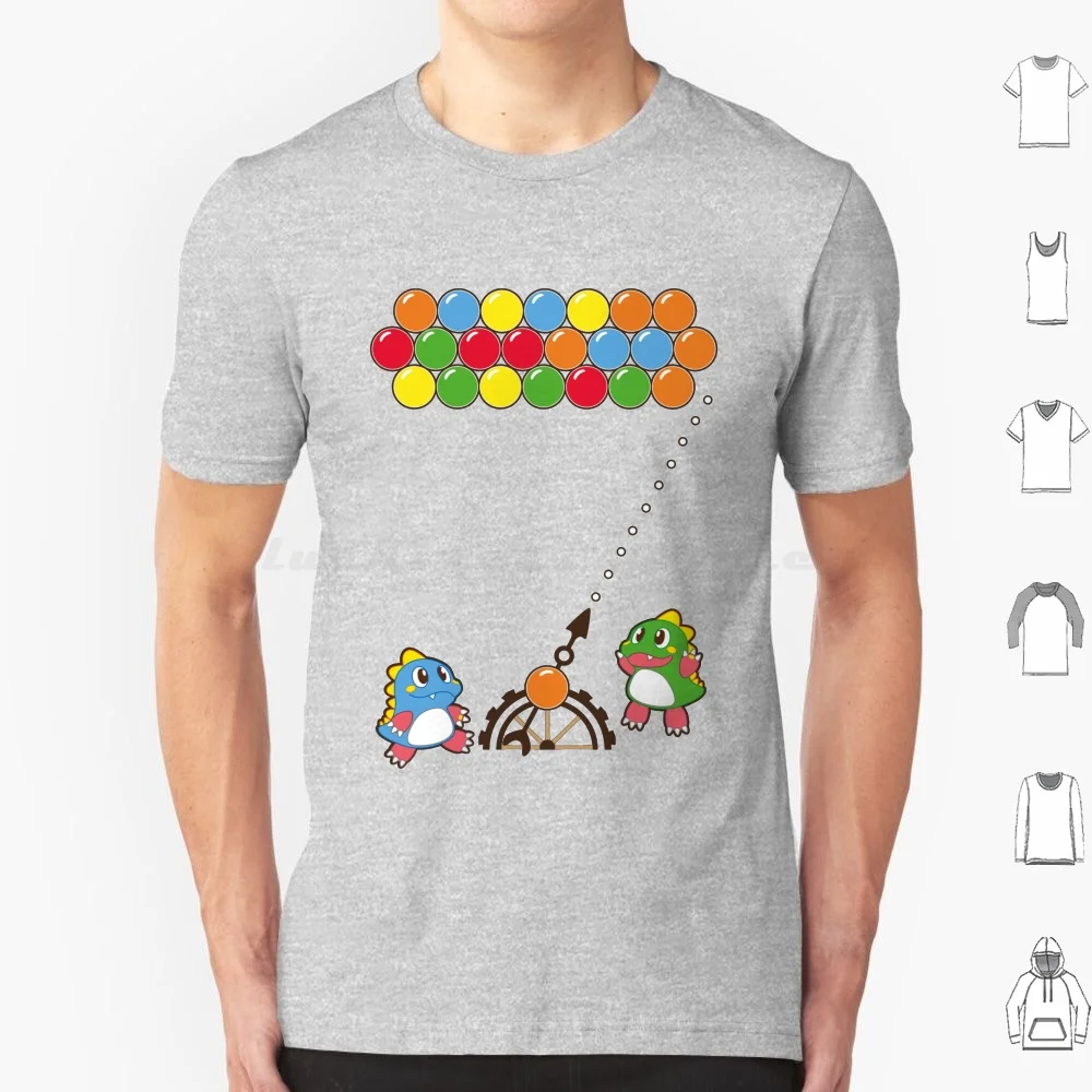 We Need More Bubbles! T Shirt 6xl Cotton Cool Tee Puzzle Bubble Videogames Bust Move Bob Bub Funny Cute Geek Geeky Play