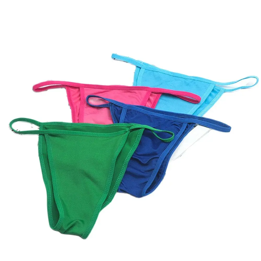 2022 Solid Color Thin Belt Panties Comfortable Women Underwear Sexy Thongs Breathable Briefs Low-waist Lingerie