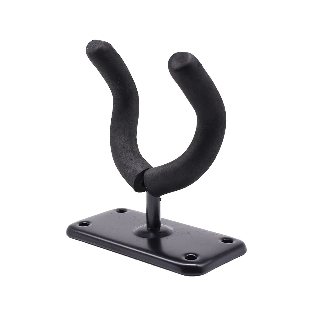 

Black Guitar Storage Stand Hanger Hook Holder Wall Mount Stand Rack Bracket Display Fits Most Guitar Bass Easy To Install+Screws