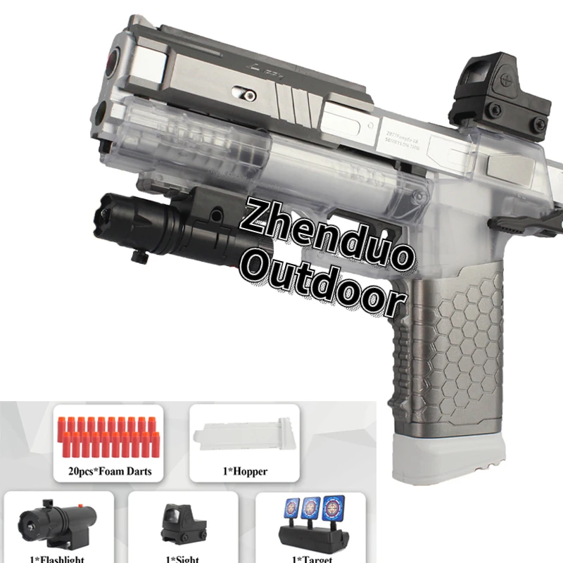 

Zhenduo Outdoor Gecko Transparent Electric Launcher Eva Blaster