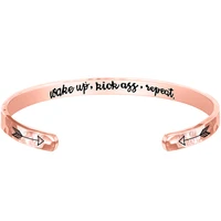 2022 stainless steel open bracelets for lover eternal wake up bracelet 6mm gift designer bracelets for women