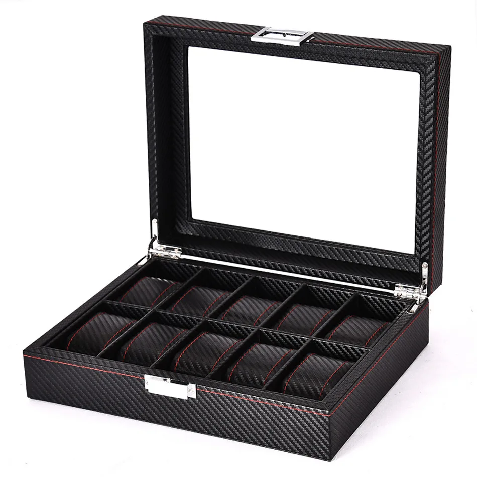 Handmade Resin Fashion High Quality Premium 10/12Position Watch Box Storage Or Display Men Ladies Universal Gift Promotion |