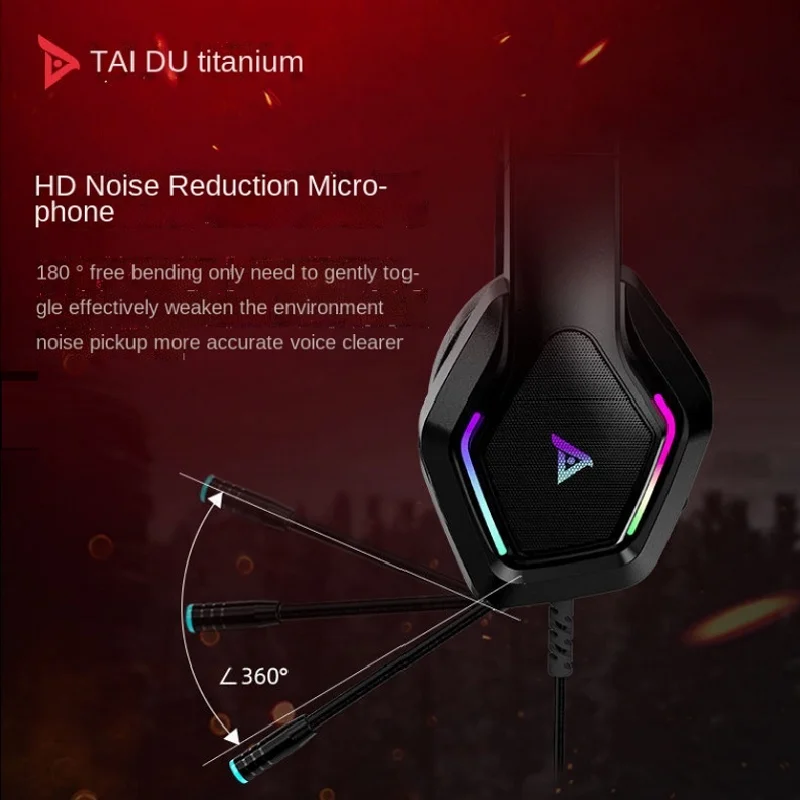 Игровые наушники RGB гарнитура онлайн-класса игровая для прямых трансляций