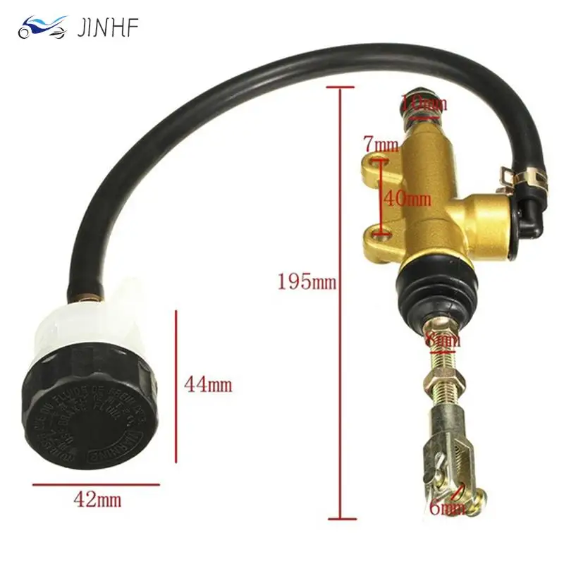 

1 pc Gold Motorcycle Cylinder ATV Motorbike Brakes Hydraulic pump Quad Dirt Bike Pit Rear Foot Brake Master