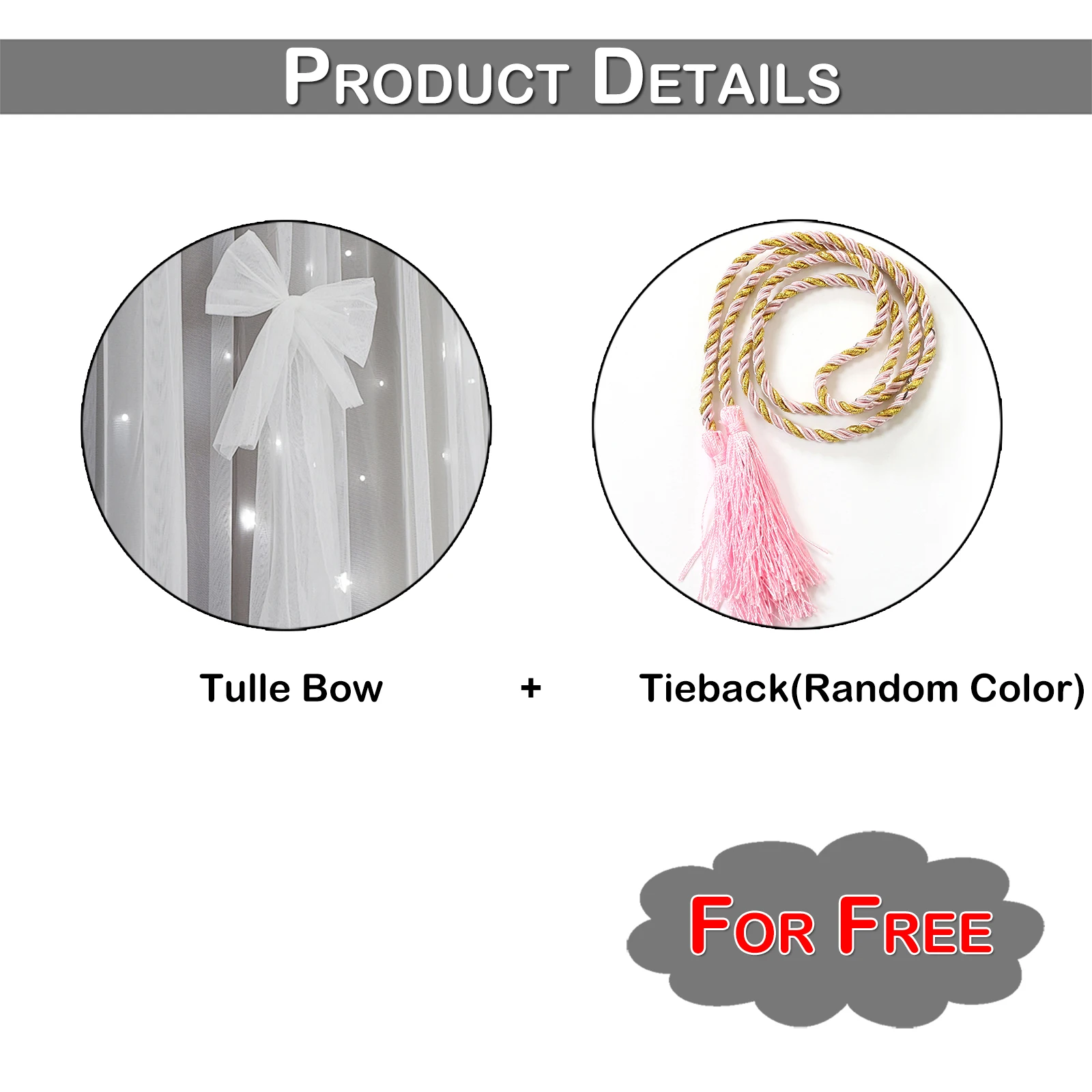 Двухслойные занавески s для гостиной с бантом из пряжи тюль со звездами печатные