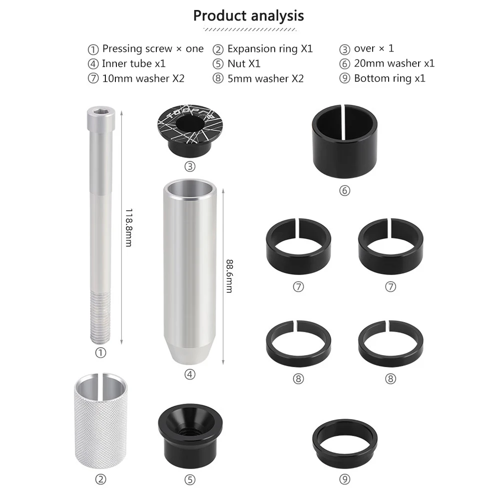 Удлинитель Выноса Велосипеда TooPRE Высота Спиц Из Алюминиевого Сплава Зажим Вилки