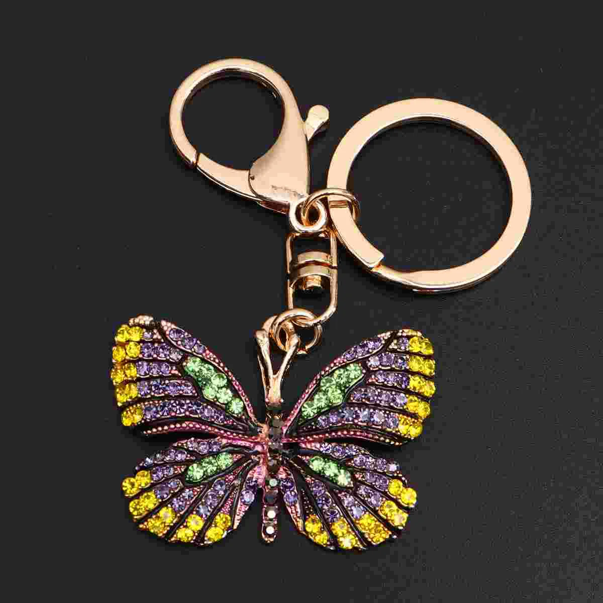 

Keychain Rhinestone Key Ring Gift Pendant Car Crystal Love Glitter Keyholder Metal Sparkling Chain Charm Handbag Key chain