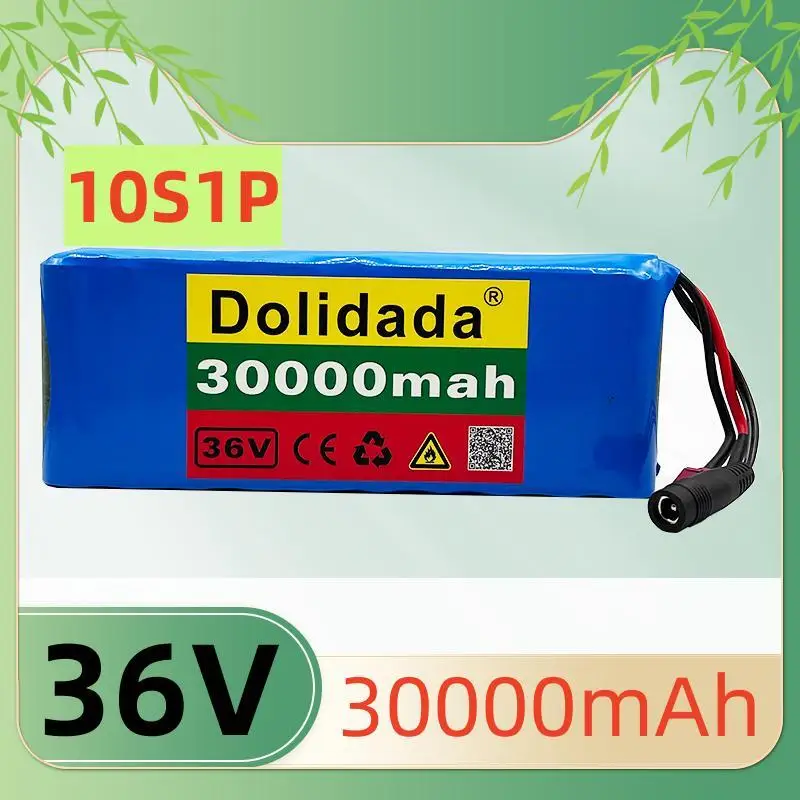 

100% original new 36V 30000mAh 10S1P 18650 lithium ion rechargeable battery pack electric bicycle scooter belt 20A BMS 36V 30Ah