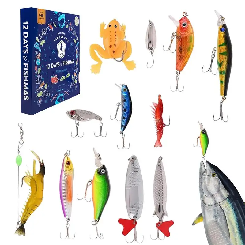 

Fishing Tackle Advent Calendar Christmas Fishing Gear Creative Advent Calendar Christmas Funny Fishing Lover Countdown Calendar