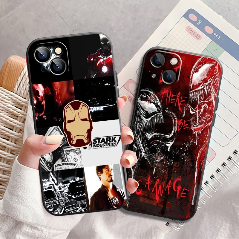 

Popular Marvel Phone Case For iPhone 13 12 11 Pro 12 13 Mini X XR XS Max SE 6 6s 7 8 Plus Soft Funda Back Coque Silicone Cover