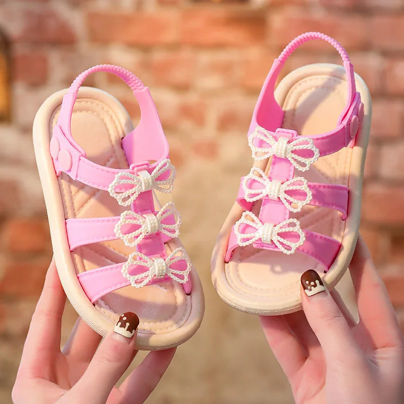 

Summer Kids Sandals Little Girl Shoes Cute Bow Children Girls Beach Sandals Infant Toddler Girl Shoes SBA035
