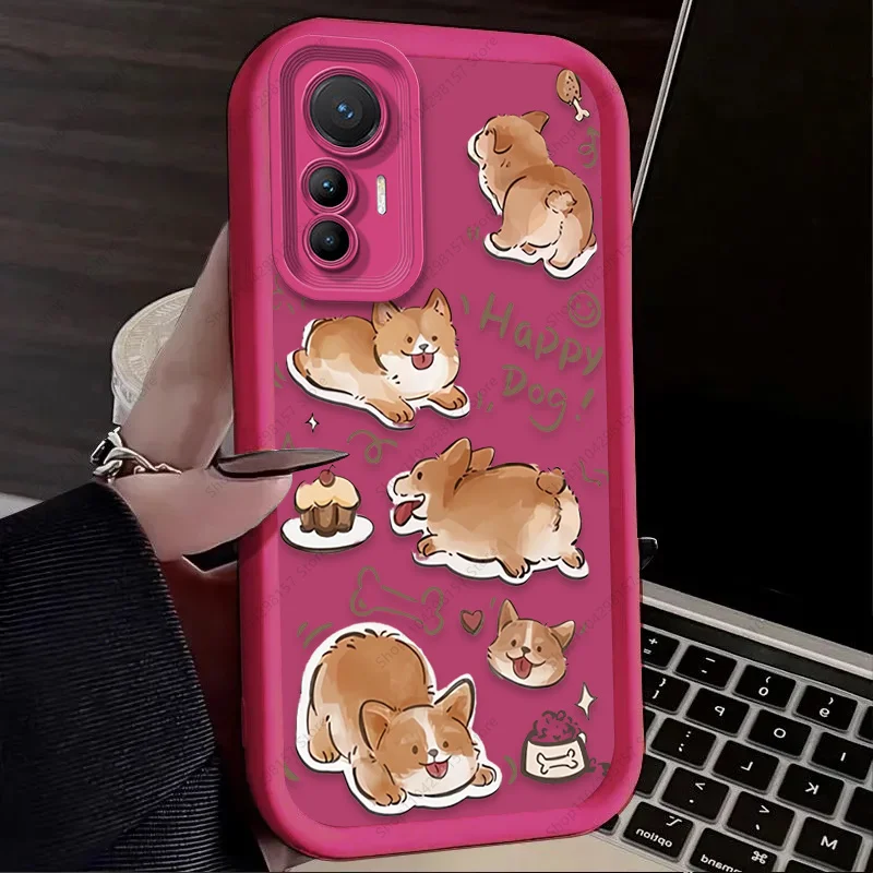 Фото Милый чехол с изображением кота и собаки для Xiaomi Poco X6 X7 F5 F6 X5 X3 NFC F3 M6 Pro 4G Mi 13 12 11 Lite 5G 14 13T 12T 11T 14T Pro Cover №3