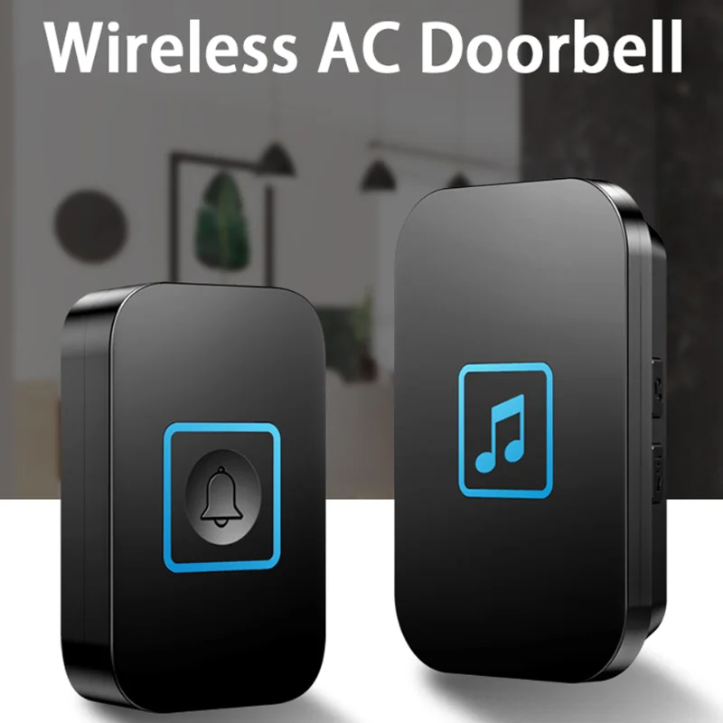 Security Protection Waterproof Outdoor Wireless Doorbell Electronic Doorman Security For Home Exterior Wireless Doorbell