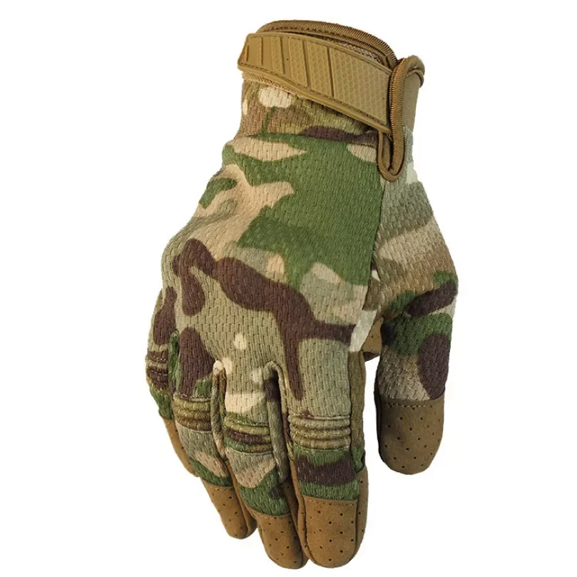 Screen Multicam Full Finger Camouflage Tactical Gloves  Military Airsoft Shooting Paintball Gloves