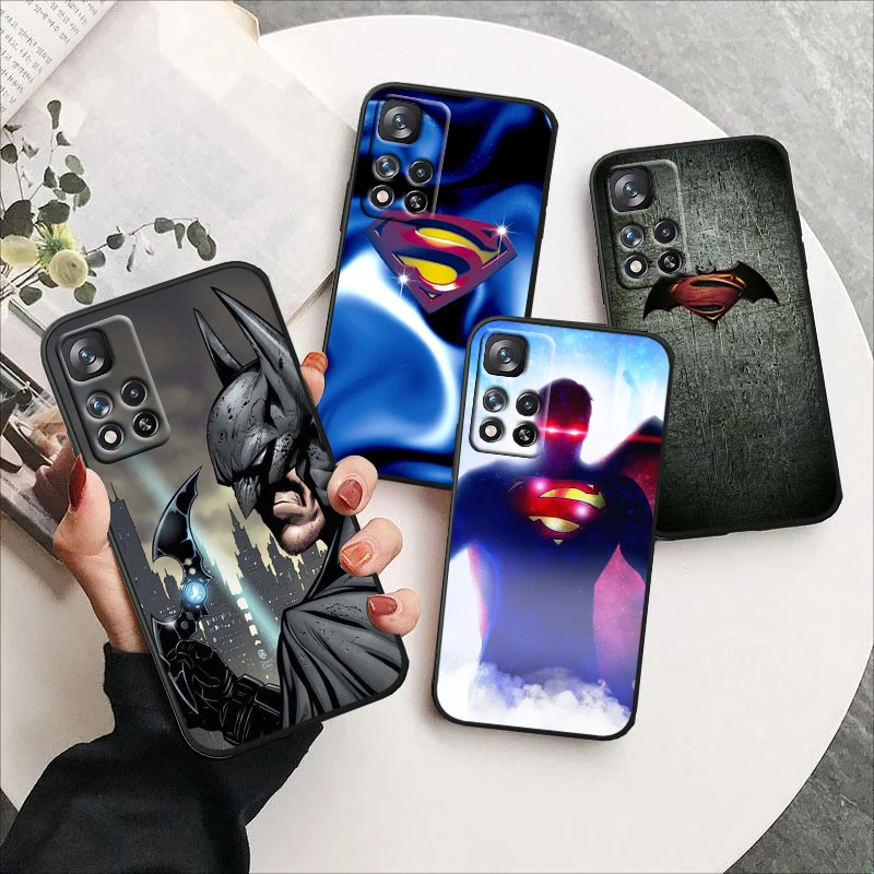 

Superhero Batman Fetish For Xiaomi Redmi Note12 Pro Plus 11 11T 10 9 8 Pro 5G 4G Silicone Soft Shockproof Black Phone Case