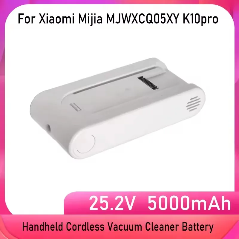 Фото 25,2 В 5000 мАч аккумулятор аксессуары для Xiaomi Mijia MJWXCQ05XY K10pro ручной беспроводной пылесос запасная часть №1