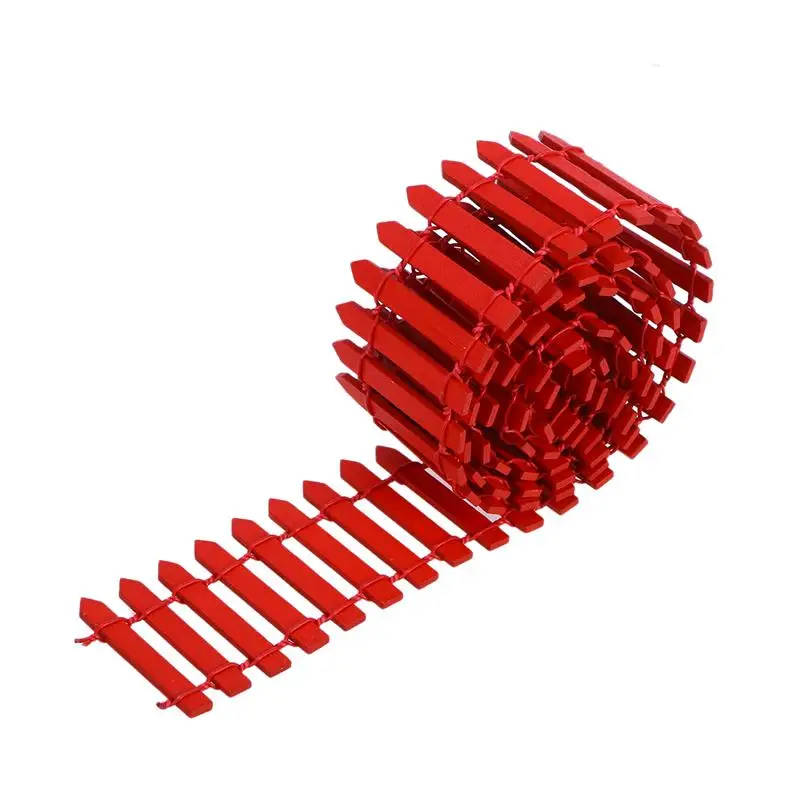 

1pc Mini Wood Fence Christmas Tree Fence Decorations Bonsai Terrarium Plant Pot DIY Mini House Fairy Garden Fence 100cm X 5cm