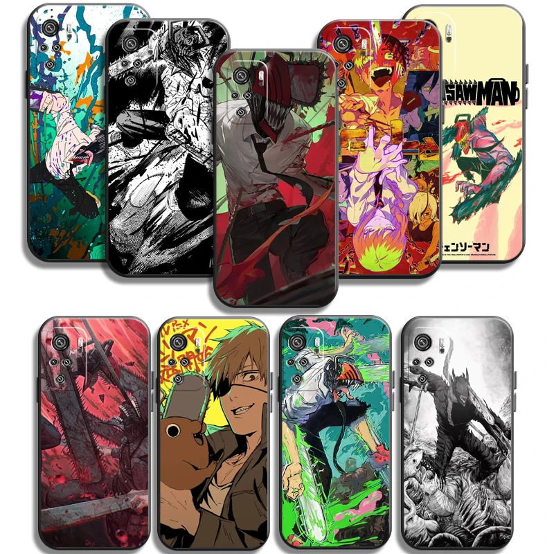 

Chainsaw Man Denji Phone Cases For Xiaomi Redmi Note 10 10 Pro 10S 10 5G Coque Back Cover Funda Carcasa