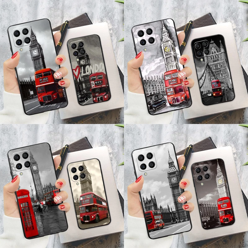 Чехол London Red Bus Big Ben для Samsung Galaxy M32 M31 M12 M52 M13 M33 M53 M11 M51 M15 M55 M14 M34 M54 M20 M30s