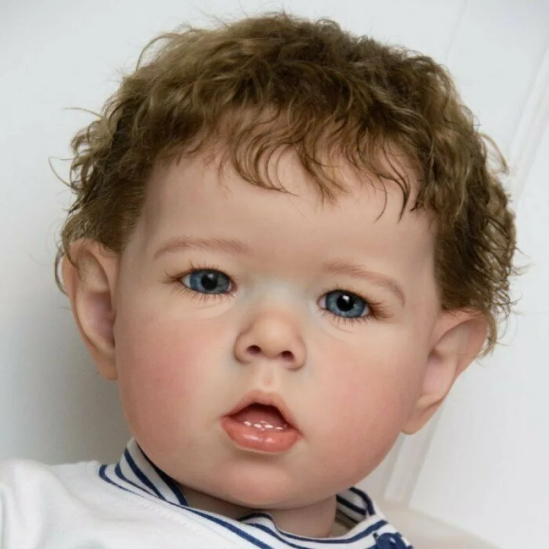 

55CM 22Inches Reborn Dolls Reborn Baby Doll Kits Lifelike Vinyl Unfinished Parts Blank Doll Kits Toys Christmas Gifts for Girls