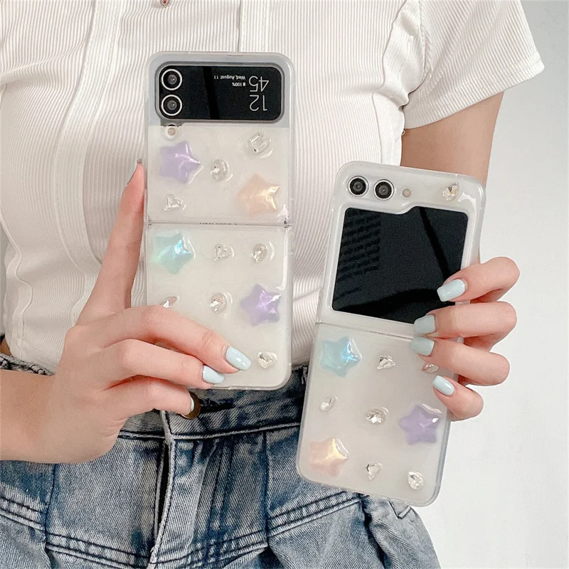 Ударопрочный чехол-книжка для Samsung Galaxy Z 5 4 Zflip 3 Zflip5