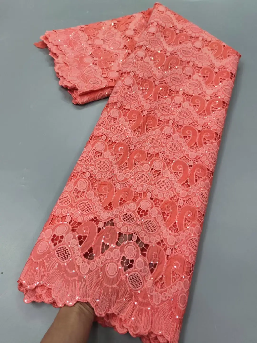 Африканские кружевные ткани 2022 высококачественное шнуровое кружево с блестками