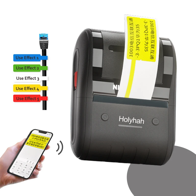 Портативный Bluetooth Термопринтер для этикеток Niimbot B203 мини QR-код бумага цвет ярлык