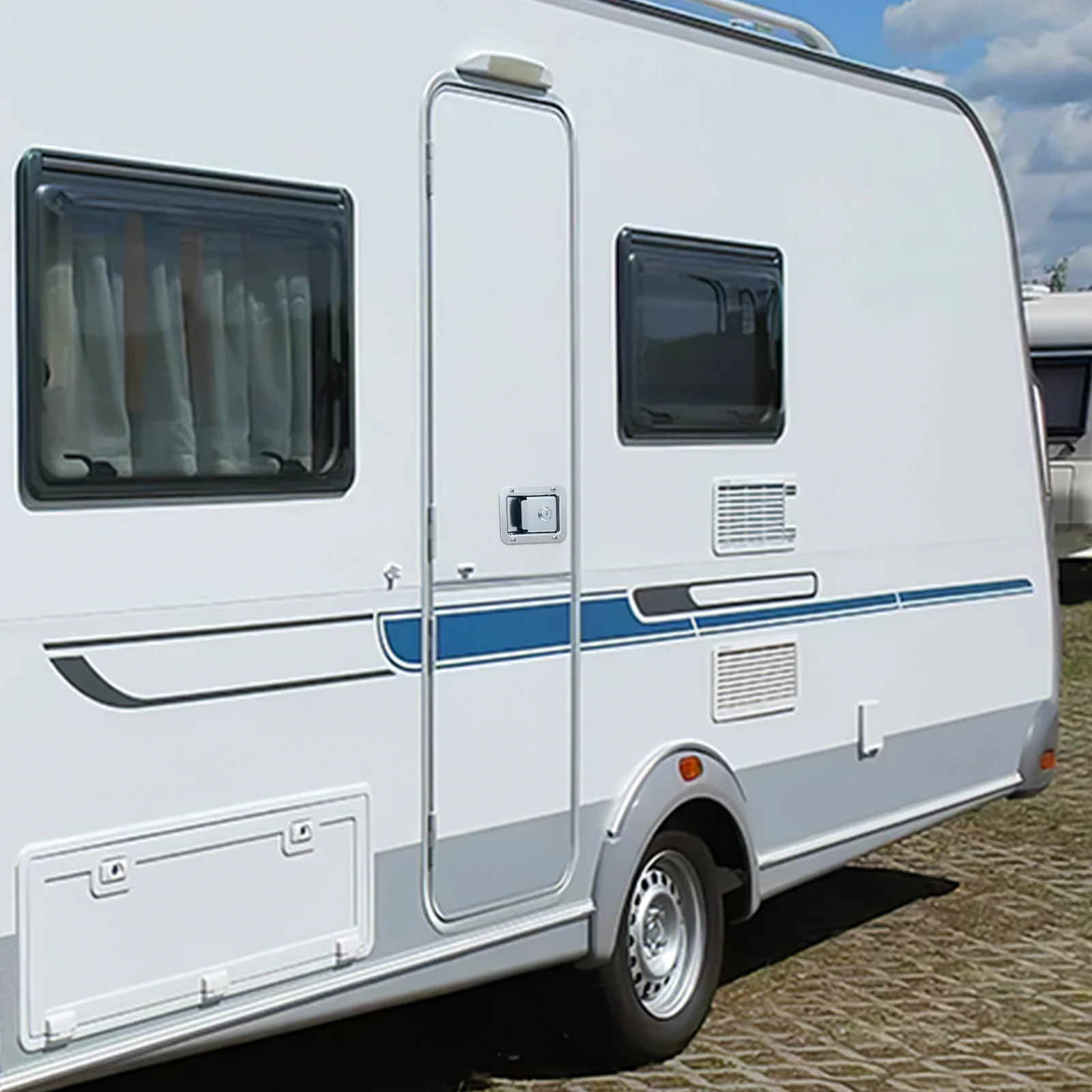 Прицеп Cerradura Дорожный дверной замок Крепление отсека Ручки Ящик для инструментов