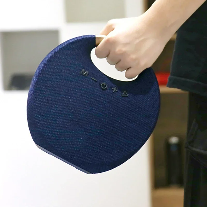 Портативная Bluetooth-колонка 5 Вт модная красочная тканевая сетка беспроводная