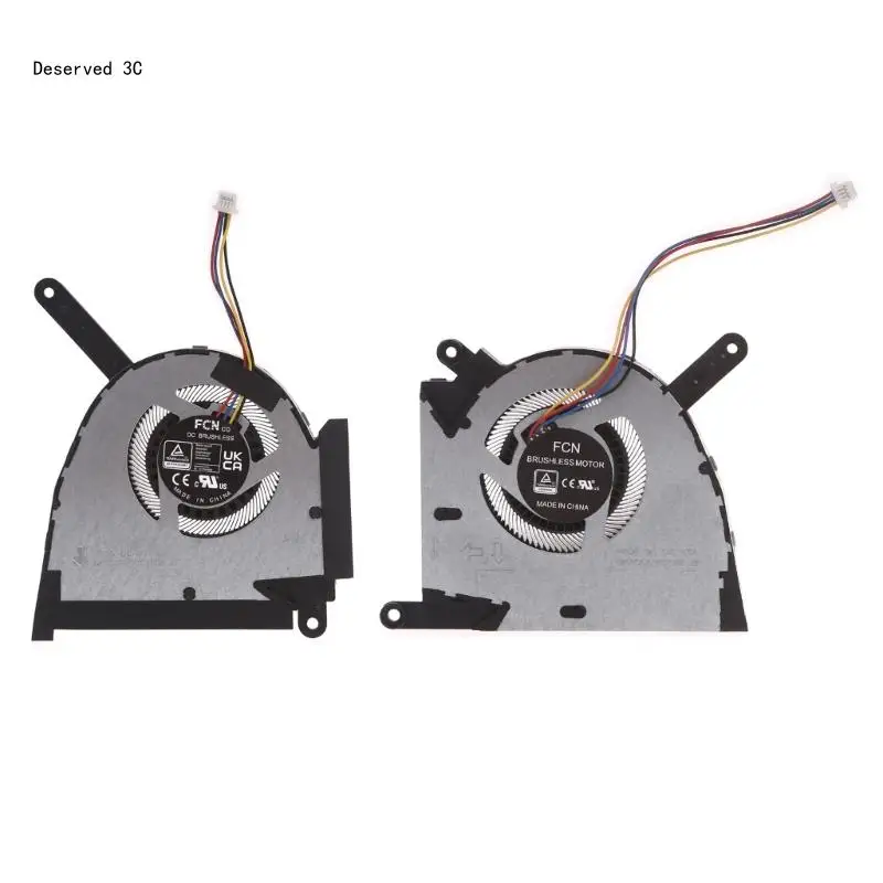 

R9CB CPU/GPU Fan Laptop Cooling Fan 5V 0.5A 4-pin 4-wires OEM for Asus TUF F15 FX517 FX517Z FX517ZC Laptop Part