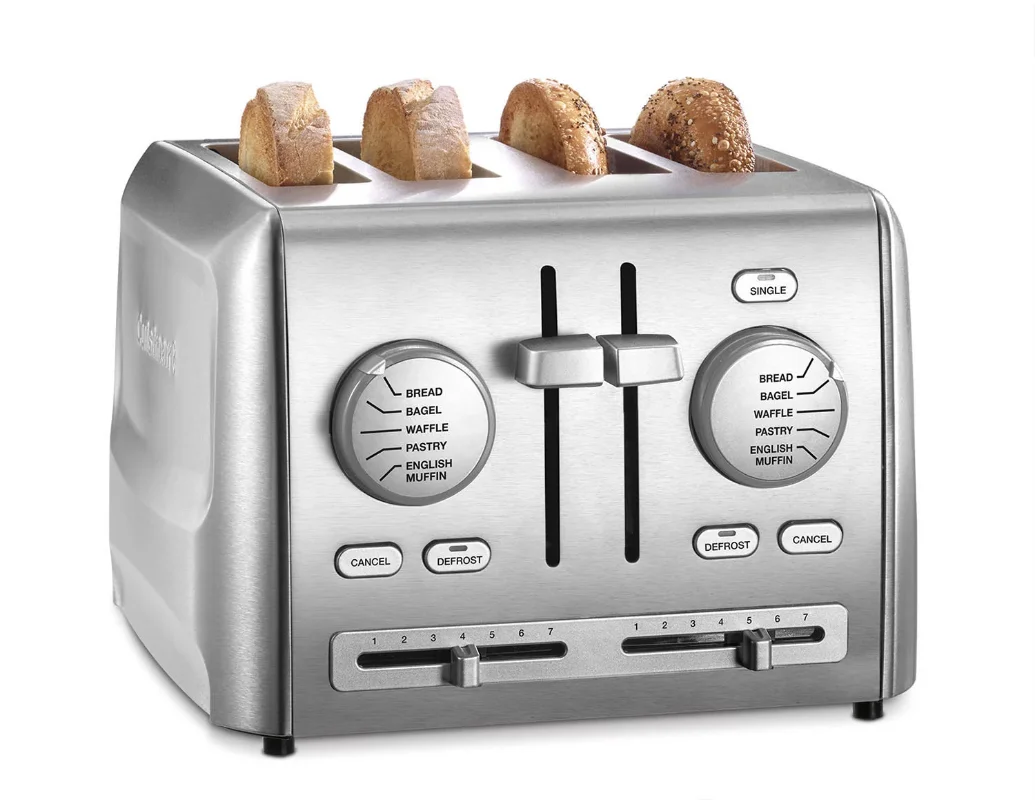 Toasters 4 Slice Toaster Bread Maker Small Home Toaster Multifunctional Heating Automatic Toast Breakfast