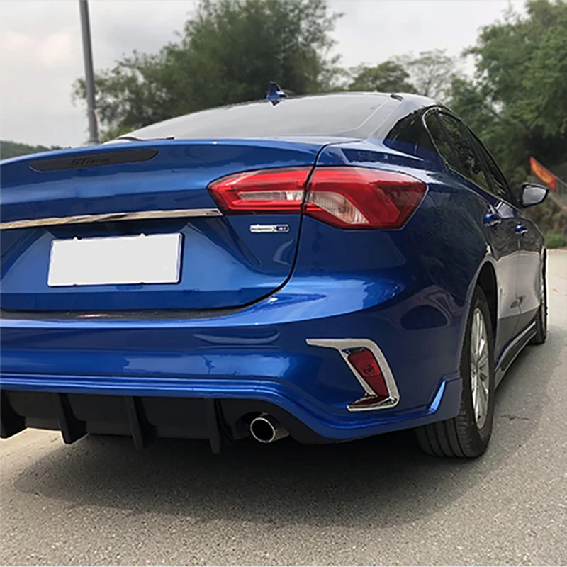 2 шт. хромированная рамка задней противотуманной фары накладка для Ford Focus MK4 Sedan