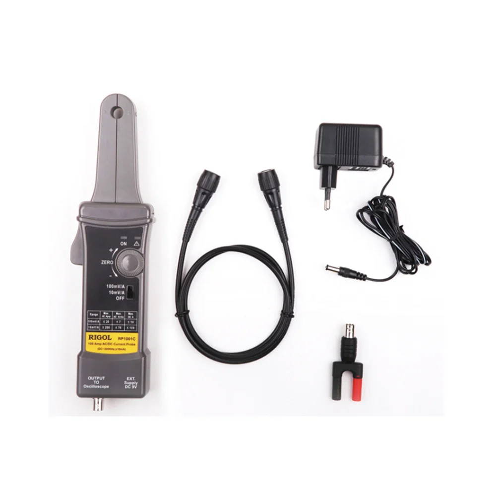 Фото Токовые пробники RIGOL RP1001C и RP1002C – постоянный ток до 70А/100А, полоса пропускания 300кГц/1МГц, интерфейс BNC для тестирования питания и аккумуляторов №2