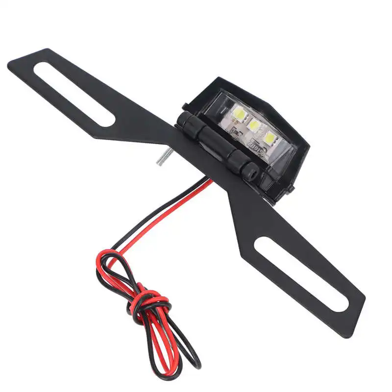 

License Plate Tail Light Holder Black Abrasion Resistant License Plate Light Iron Sturdy Replacement for MSX125 GROM MSX125SF