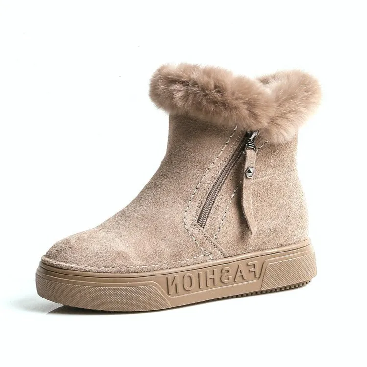 

Winter boots women Woman Winter Boots 2022 Fashion Snow Ankle Boots For Women Shoes Short Plush Sewing Booties Solid Shoe
