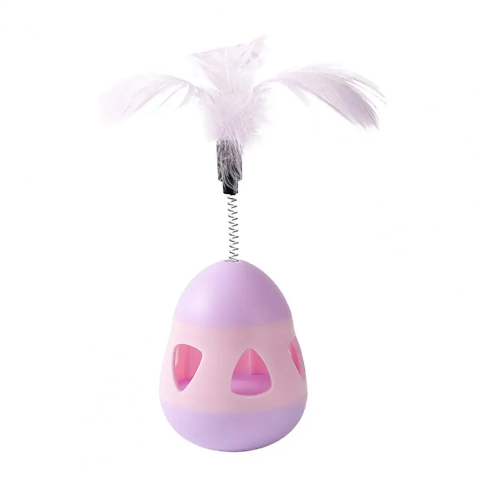 

Kitten Toy Durable PP Material 360 Degree Random Shaking Feather Tumbler Kitten Toy Pet Supplies Cat Toy Cat Teaser Toy