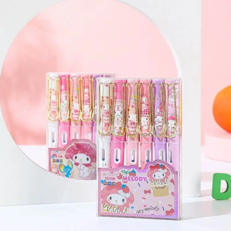 

Kawaii Sanrio семейная реальная моя мелодия милая детская мультяшная кукла студенты чистящие вопросы Обучающие офисные чернильные ручки