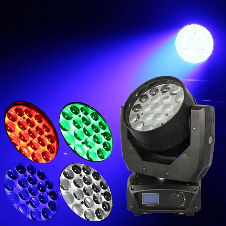 

19x15w RGBW 4in1 LED Wash Moving Head Light zoom With fully premixed color