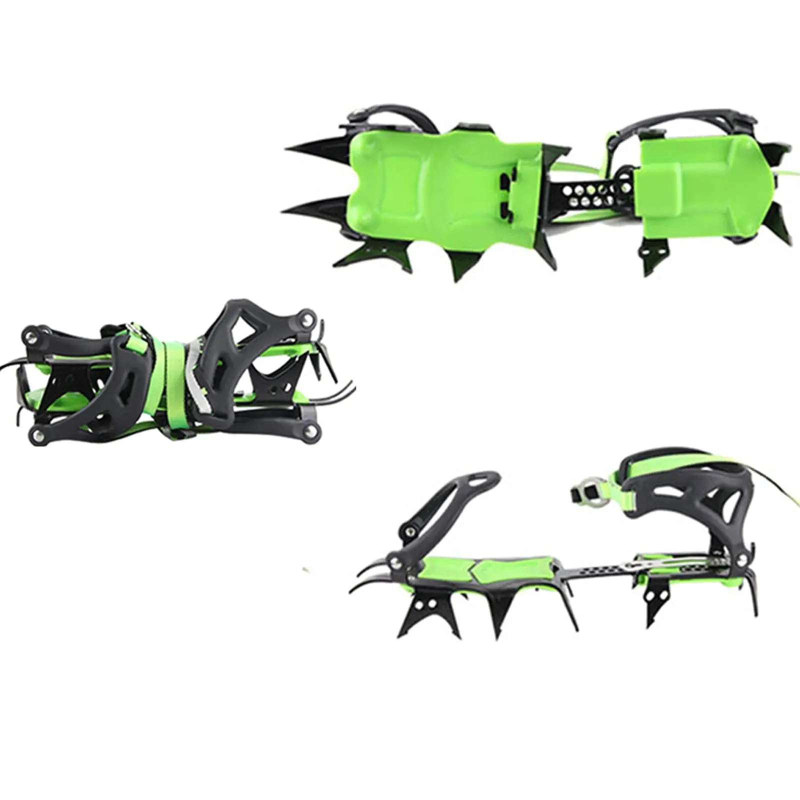 BRS Professional Manganese Steel Climbing Crampons Outdoor Snow Walking Bundled 14 Tooth Non-Slip Mountaineer Crampons Equipment
