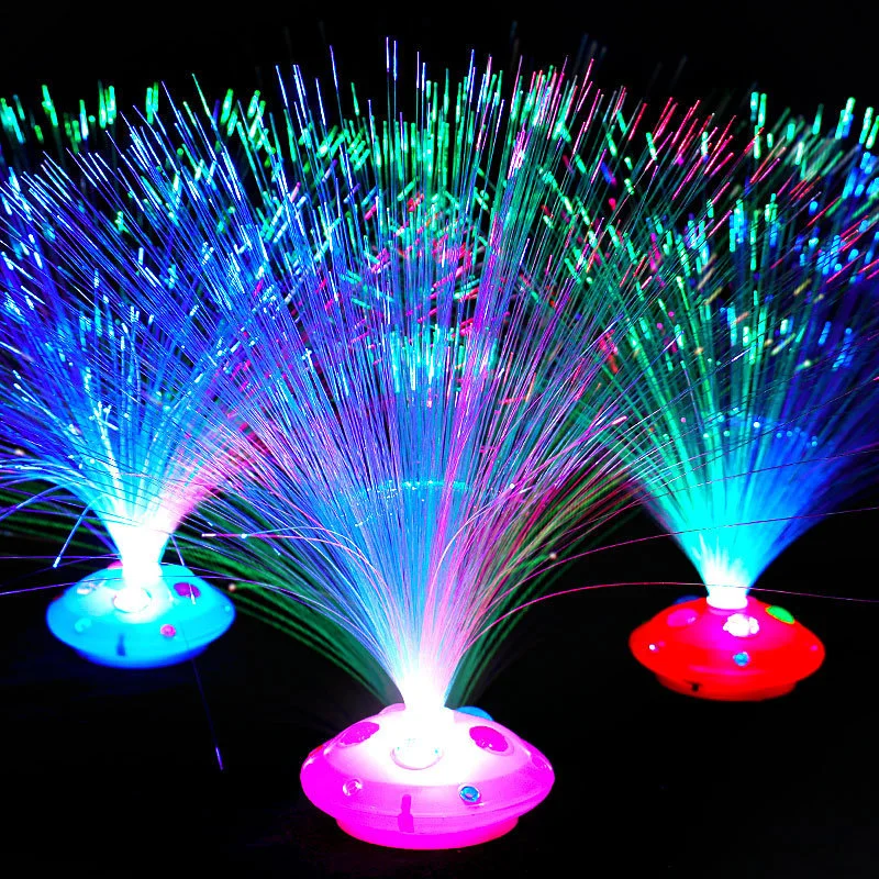 

Colored LED Fiber Optic Light Night Lamp Holiday Christmas Wedding Decoration Stars Shine In The Dark Kids Toys Nighting Lamps
